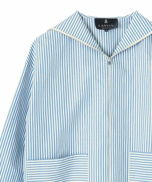 LANVIN COLLECTION / ランバン コレクション テーラードジャケット | ドビーストライプジャケット | 詳細14