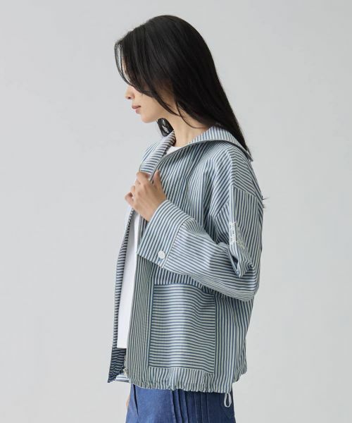 LANVIN COLLECTION / ランバン コレクション テーラードジャケット | ドビーストライプジャケット | 詳細2