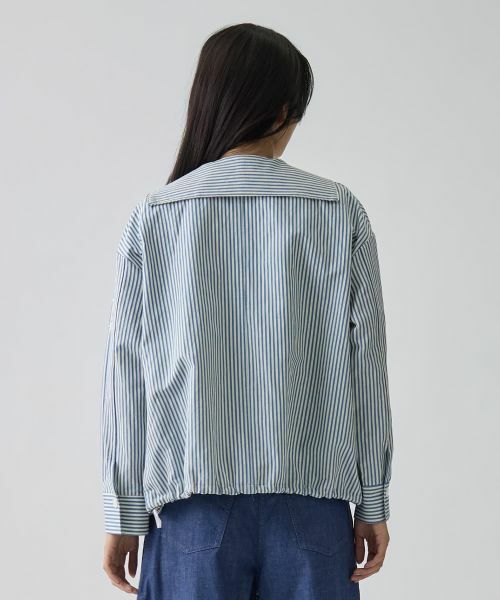 LANVIN COLLECTION / ランバン コレクション テーラードジャケット | ドビーストライプジャケット | 詳細3