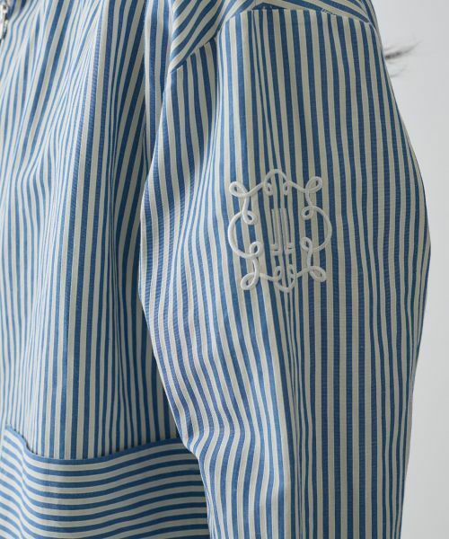 LANVIN COLLECTION / ランバン コレクション テーラードジャケット | ドビーストライプジャケット | 詳細4