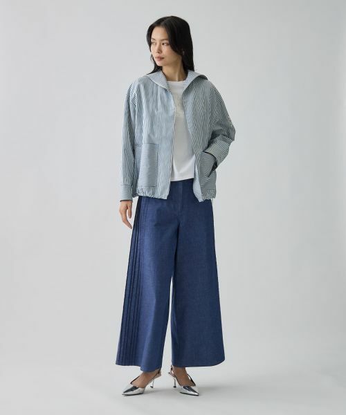 LANVIN COLLECTION / ランバン コレクション テーラードジャケット | ドビーストライプジャケット | 詳細5