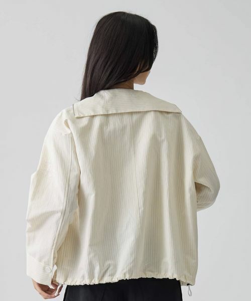 LANVIN COLLECTION / ランバン コレクション テーラードジャケット | ドビーストライプジャケット | 詳細9