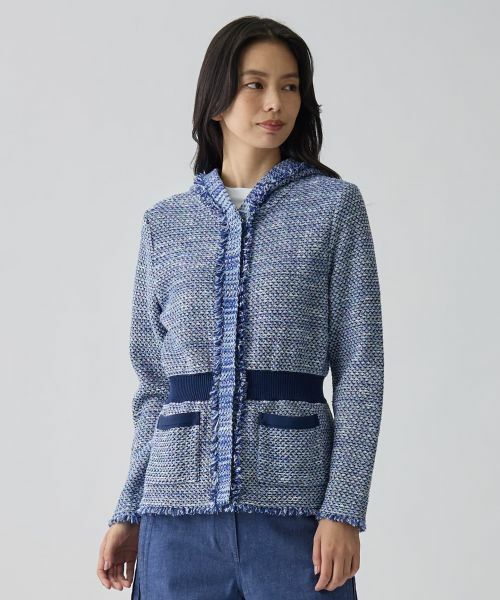 LANVIN COLLECTION / ランバン コレクション テーラードジャケット | ツイード調ジャケット | 詳細1