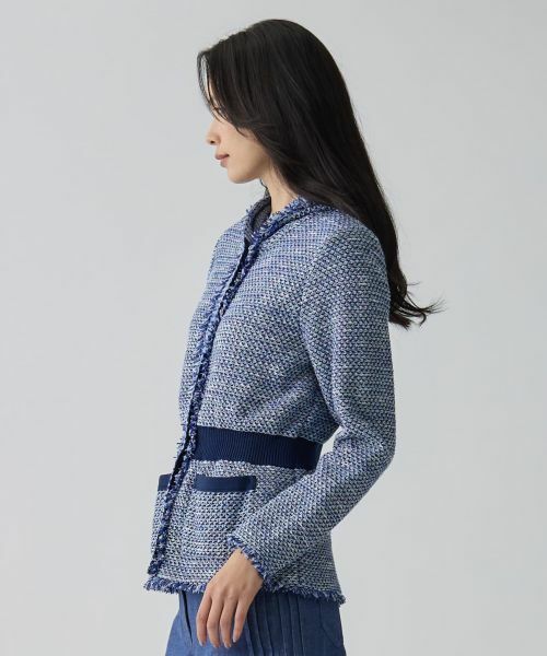 LANVIN COLLECTION / ランバン コレクション テーラードジャケット | ツイード調ジャケット | 詳細2