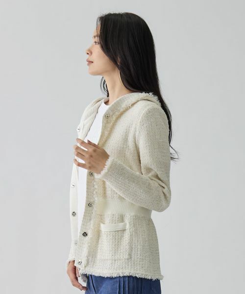 LANVIN COLLECTION / ランバン コレクション テーラードジャケット | ツイード調ジャケット | 詳細7