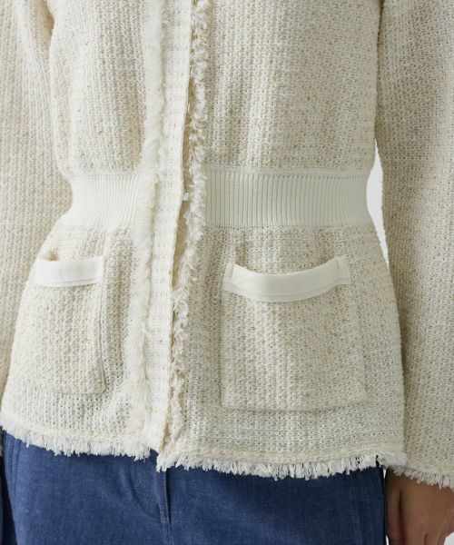 LANVIN COLLECTION / ランバン コレクション テーラードジャケット | ツイード調ジャケット | 詳細9