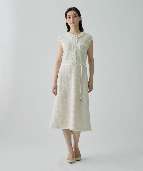 LANVIN COLLECTION / ランバン コレクション ドレス | ツイード調ワンピース | 詳細1