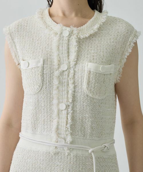 LANVIN COLLECTION / ランバン コレクション ドレス | ツイード調ワンピース | 詳細4