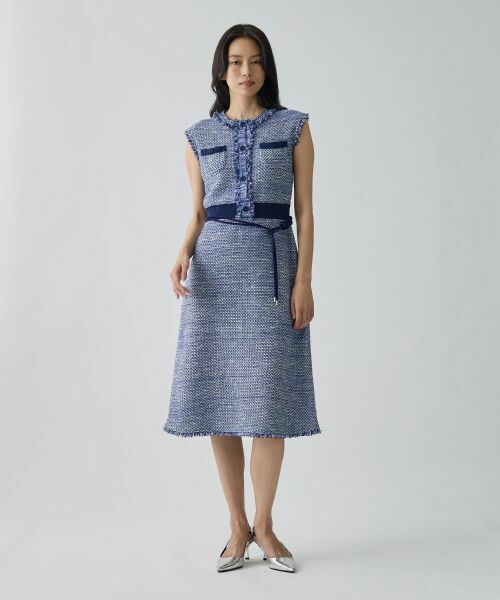 LANVIN COLLECTION / ランバン コレクション ドレス | ツイード調ワンピース | 詳細5