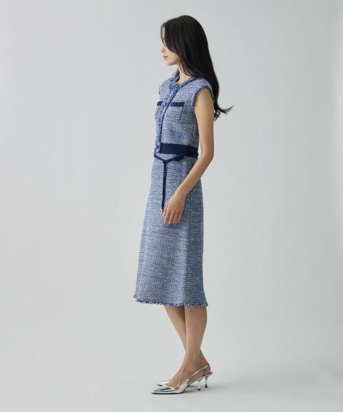 LANVIN COLLECTION / ランバン コレクション ドレス | ツイード調ワンピース | 詳細6