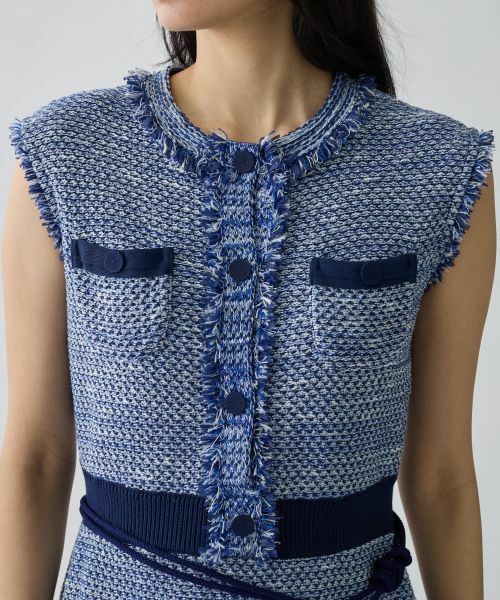 LANVIN COLLECTION / ランバン コレクション ドレス | ツイード調ワンピース | 詳細8