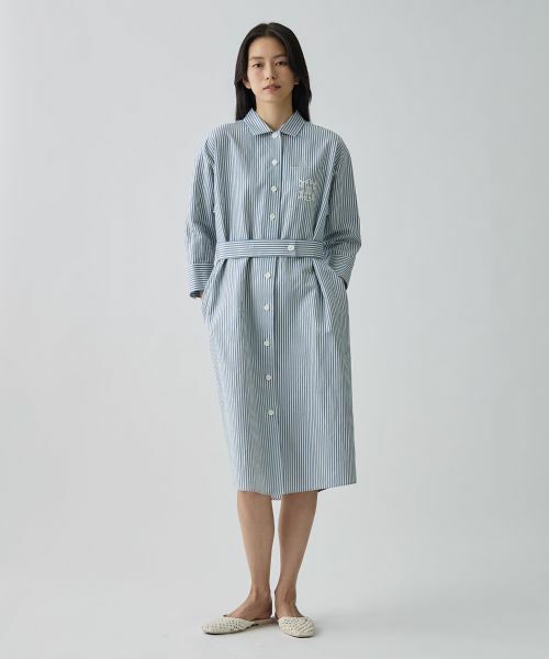 LANVIN COLLECTION / ランバン コレクション ドレス | ドビーストライプワンピース | 詳細1