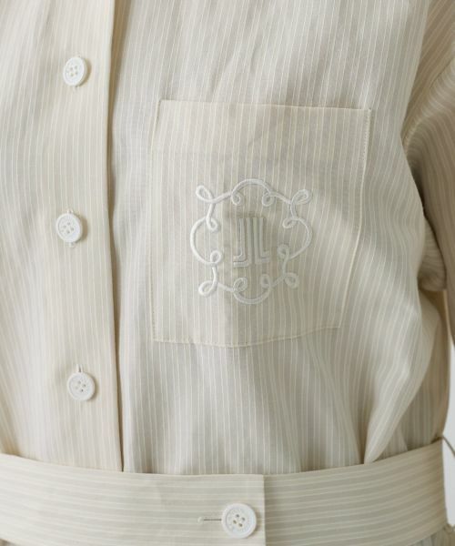 LANVIN COLLECTION / ランバン コレクション ドレス | ドビーストライプワンピース | 詳細10