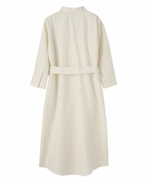 LANVIN COLLECTION / ランバン コレクション ドレス | ドビーストライプワンピース | 詳細13