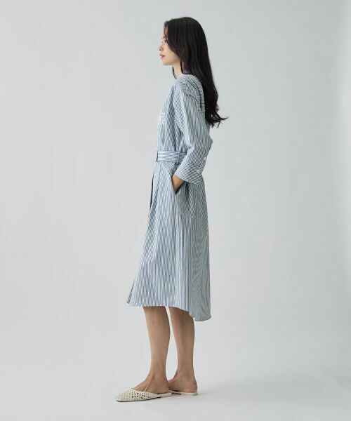 LANVIN COLLECTION / ランバン コレクション ドレス | ドビーストライプワンピース | 詳細2