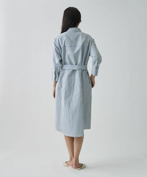 LANVIN COLLECTION / ランバン コレクション ドレス | ドビーストライプワンピース | 詳細3