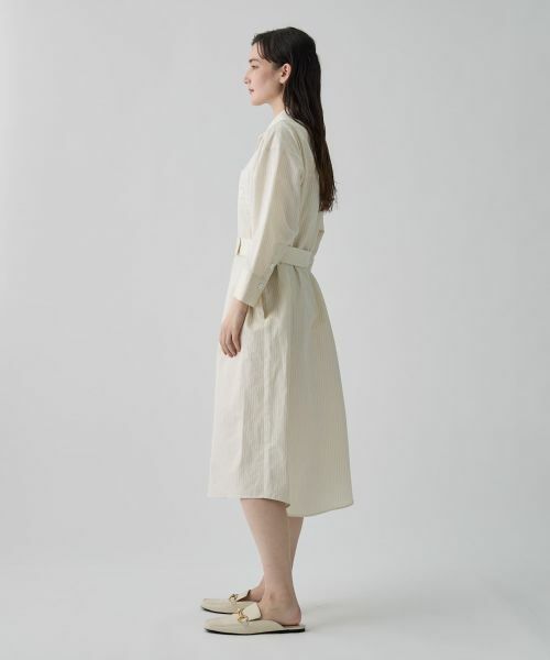 LANVIN COLLECTION / ランバン コレクション ドレス | ドビーストライプワンピース | 詳細7