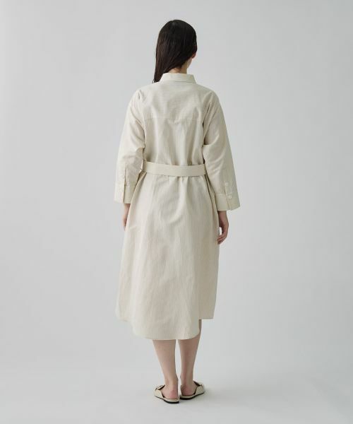 LANVIN COLLECTION / ランバン コレクション ドレス | ドビーストライプワンピース | 詳細8