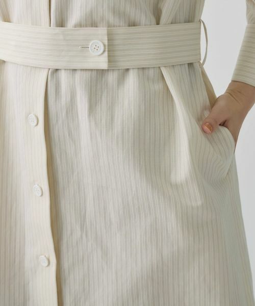 LANVIN COLLECTION / ランバン コレクション ドレス | ドビーストライプワンピース | 詳細9