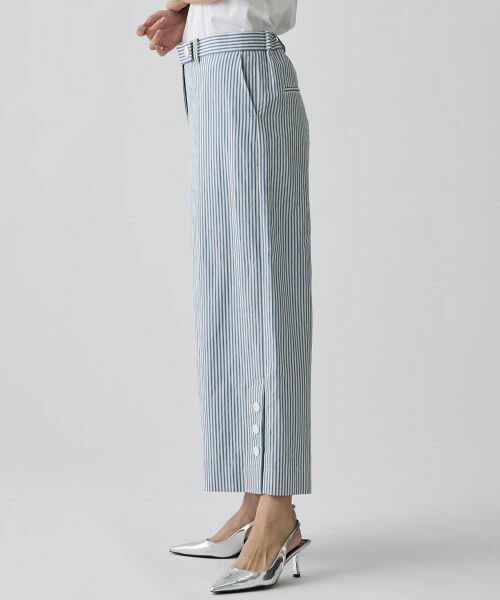 LANVIN COLLECTION / ランバン コレクション その他パンツ | ドビーストライプパンツ | 詳細2
