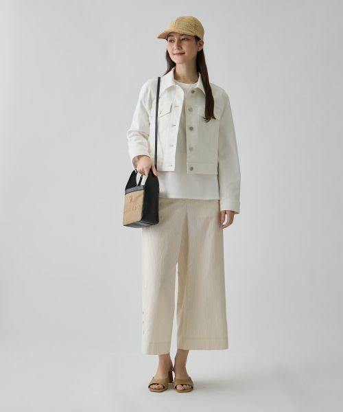 LANVIN COLLECTION / ランバン コレクション その他パンツ | ドビーストライプパンツ | 詳細7