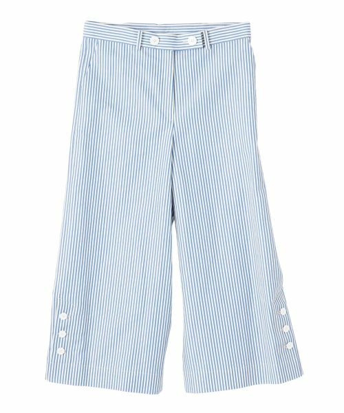 LANVIN COLLECTION / ランバン コレクション その他パンツ | ドビーストライプパンツ（ブルー配色1）
