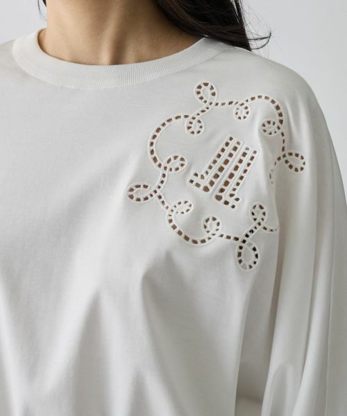 LANVIN COLLECTION / ランバン コレクション カットソー | コーコランスーピマコットン刺繍カットソー | 詳細11