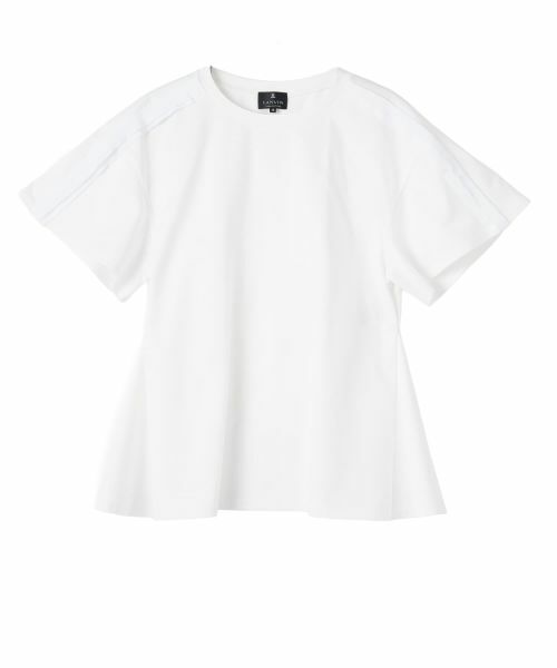 LANVIN COLLECTION / ランバン コレクション カットソー | アルモニコス ドレープカットソー（ホワイト）