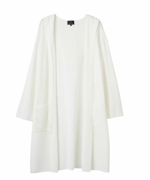 LANVIN COLLECTION / ランバン コレクション ニット・セーター | 16ゲージ ミラノリブカーディガン（オフホワイト）