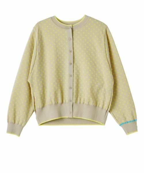 LANVIN COLLECTION / ランバン コレクション ニット・セーター | 16ゲージ袋ジャカードカーディガン（ブラウンその他）