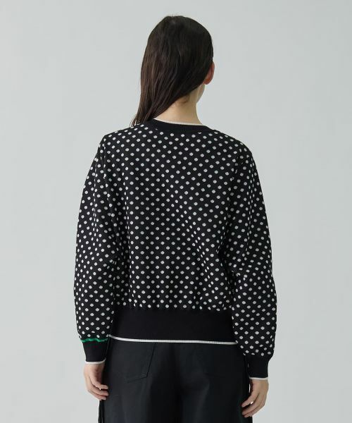 LANVIN COLLECTION / ランバン コレクション ニット・セーター | 16ゲージ袋ジャカードカーディガン | 詳細10