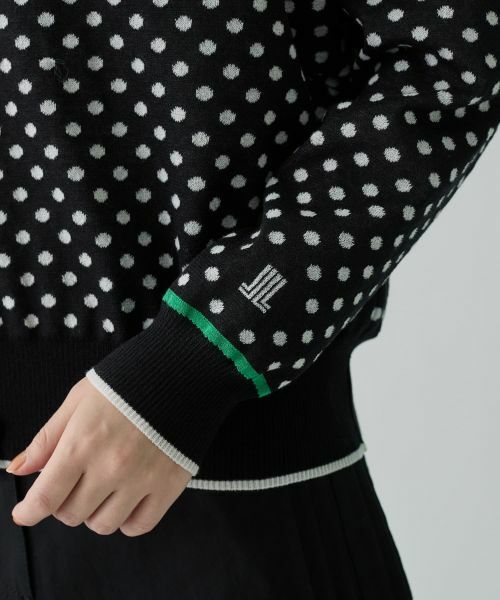 LANVIN COLLECTION / ランバン コレクション ニット・セーター | 16ゲージ袋ジャカードカーディガン | 詳細11