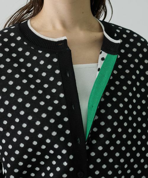 LANVIN COLLECTION / ランバン コレクション ニット・セーター | 16ゲージ袋ジャカードカーディガン | 詳細12