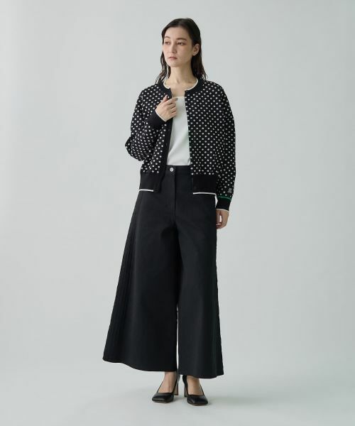 LANVIN COLLECTION / ランバン コレクション ニット・セーター | 16ゲージ袋ジャカードカーディガン | 詳細13