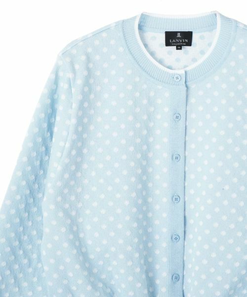 LANVIN COLLECTION / ランバン コレクション ニット・セーター | 16ゲージ袋ジャカードカーディガン | 詳細24