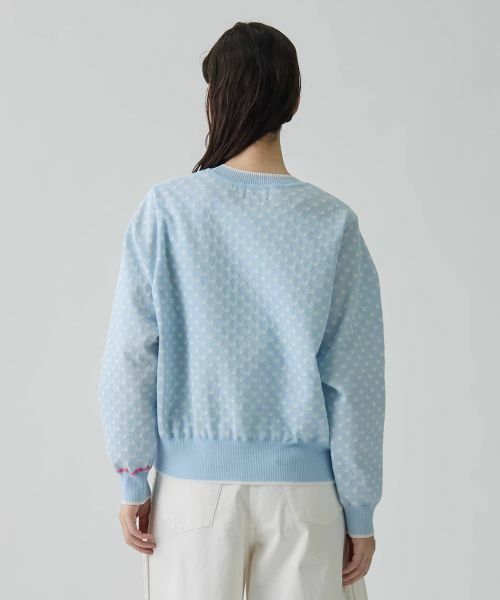 LANVIN COLLECTION / ランバン コレクション ニット・セーター | 16ゲージ袋ジャカードカーディガン | 詳細3