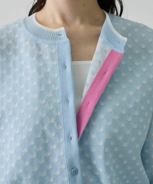 LANVIN COLLECTION / ランバン コレクション ニット・セーター | 16ゲージ袋ジャカードカーディガン | 詳細5