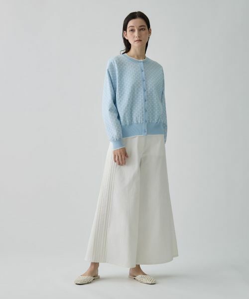 LANVIN COLLECTION / ランバン コレクション ニット・セーター | 16ゲージ袋ジャカードカーディガン | 詳細6