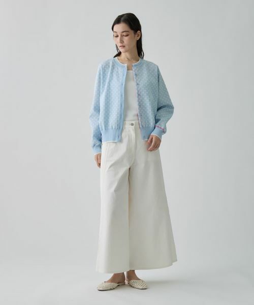 LANVIN COLLECTION / ランバン コレクション ニット・セーター | 16ゲージ袋ジャカードカーディガン | 詳細7