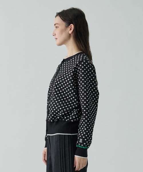 LANVIN COLLECTION / ランバン コレクション ニット・セーター | 16ゲージ袋ジャカードカーディガン | 詳細9