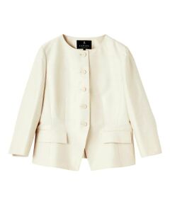 LANVIN COLLECTION / ランバン コレクション テーラードジャケット | サテンシャンタンジャケット