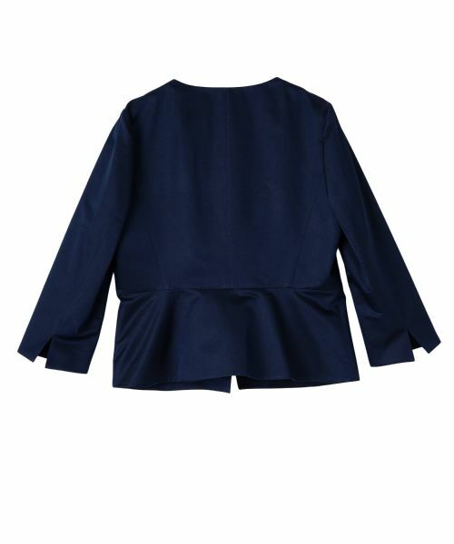 LANVIN COLLECTION / ランバン コレクション テーラードジャケット | サテンシャンタンジャケット | 詳細1