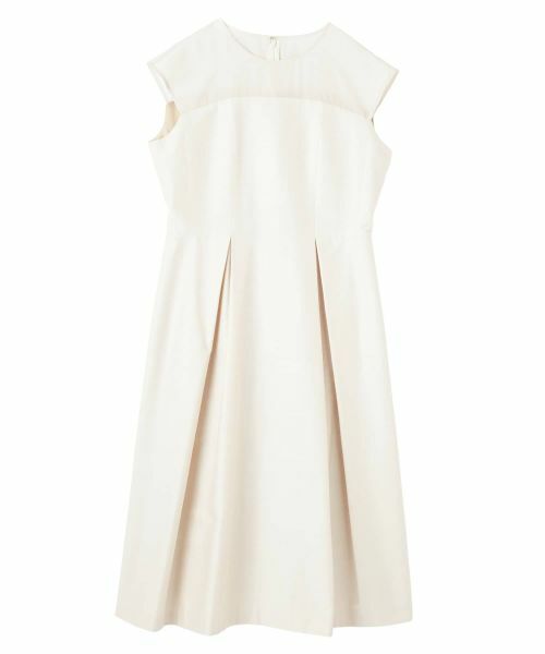 LANVIN COLLECTION / ランバン コレクション ドレス | サテンシャンタンドレス(ベージュ)