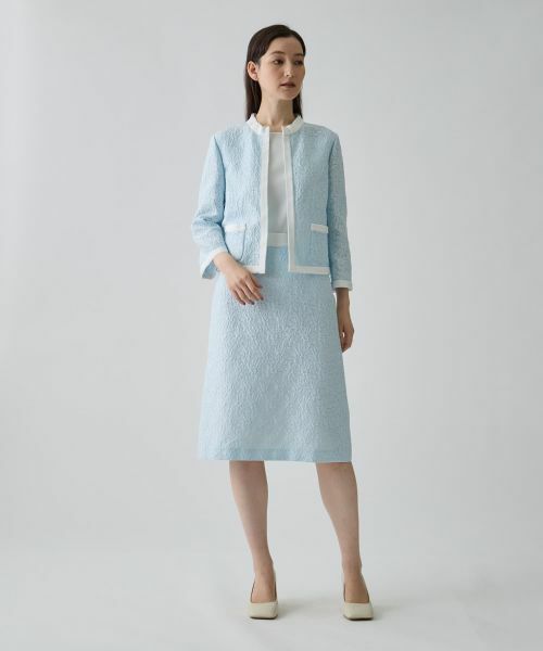 LANVIN COLLECTION / ランバン コレクション テーラードジャケット | コットンナイロンジャカード先染めジャケット | 詳細5