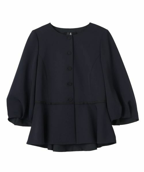 LANVIN COLLECTION / ランバン コレクション テーラードジャケット | PRARAペプラムジャケット（ネイビー）