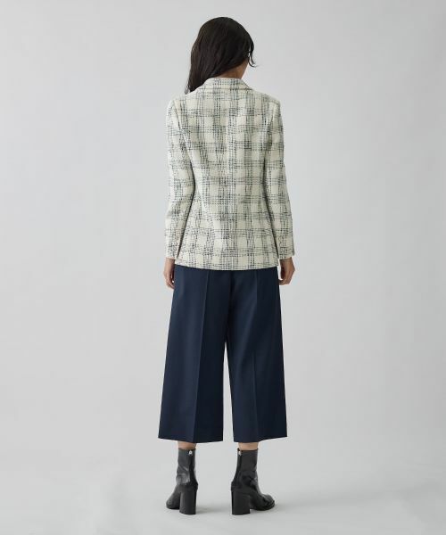 LANVIN COLLECTION / ランバン コレクション テーラードジャケット | シャイニーチェックツイードジャケット | 詳細3