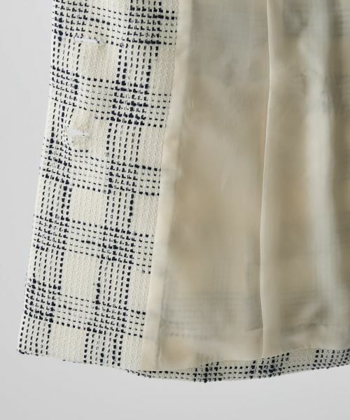 LANVIN COLLECTION / ランバン コレクション テーラードジャケット | シャイニーチェックツイードジャケット | 詳細6