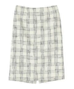 LANVIN COLLECTION / ランバン コレクション ロング・マキシ丈スカート | シャイニーチェックツイードスカート