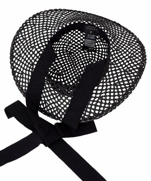 LANVIN COLLECTION / ランバン コレクション その他小物 | リボン付きカンカン帽 | 詳細5