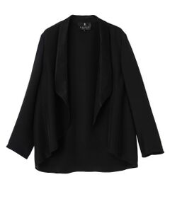 LANVIN COLLECTION / ランバン コレクション テーラードジャケット | シルクダブルクレープ・ショールカラージャケット